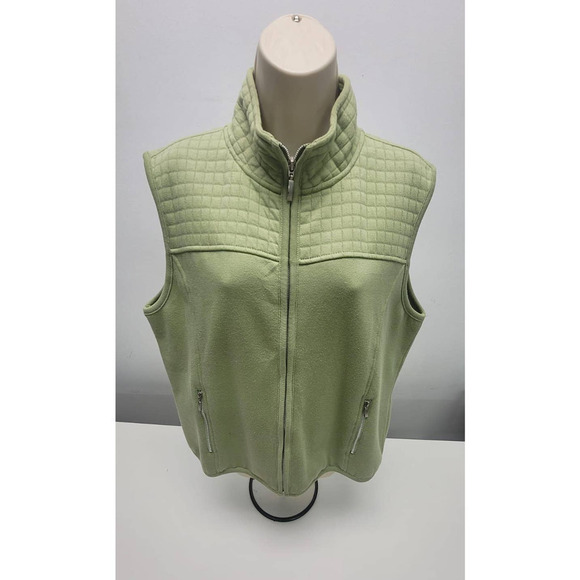 Jennifer Green Women Vest Green Size XL - Picture 1 of 5